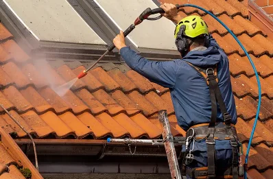 Démoussage et hydrofuge de toiture à Chameyrat